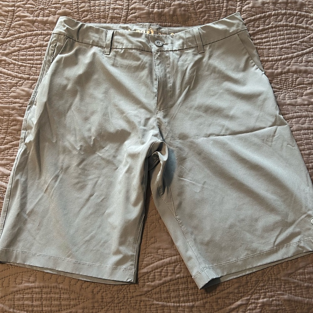 Hang Ten Light Gray Men's Flat Front Shorts